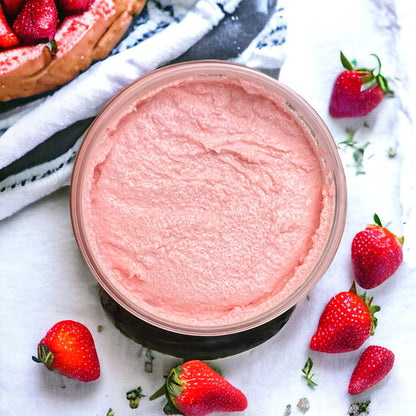 Strawberry Poundcake Foaming Body Scrub