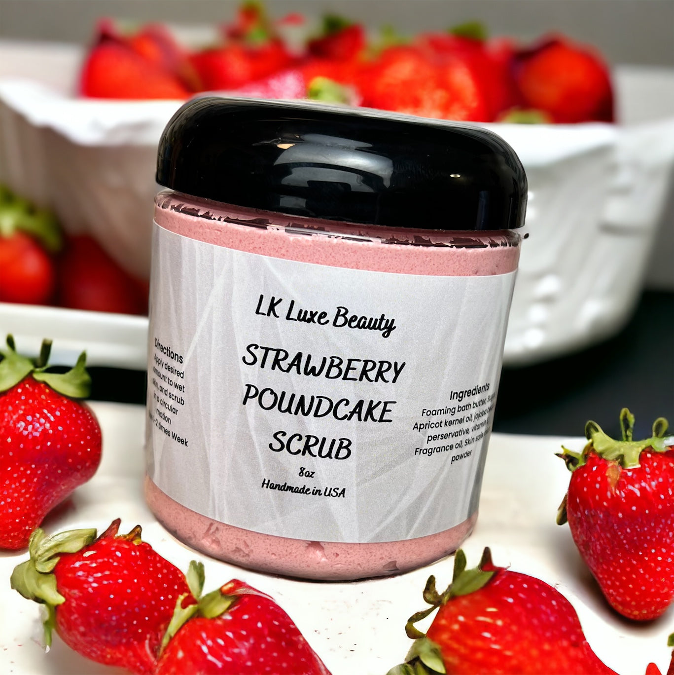 Strawberry Poundcake Foaming Body Scrub