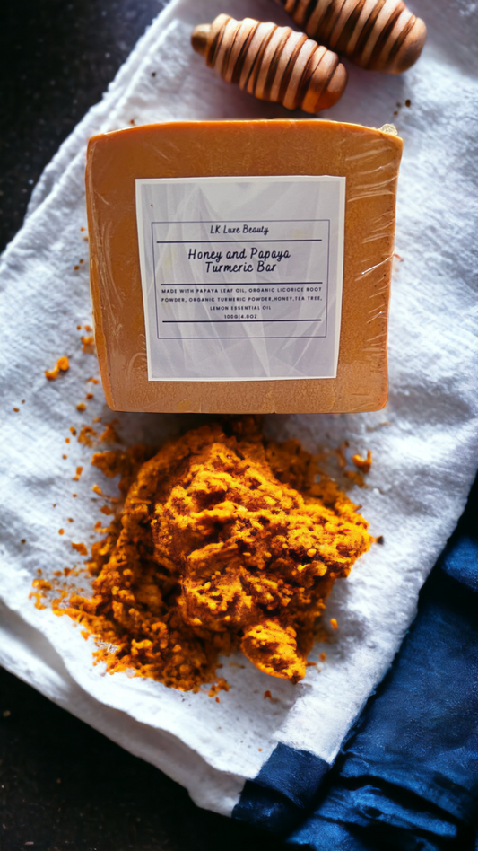 Honey and Papaya Turmeric Bar - Lkluxe.com 