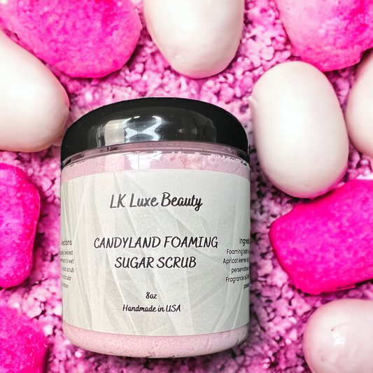 Candyland Foaming Sugar Scrub - Lkluxe.com 